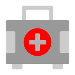 Obraz premium First Aid Kit Vector Flat Icon Design