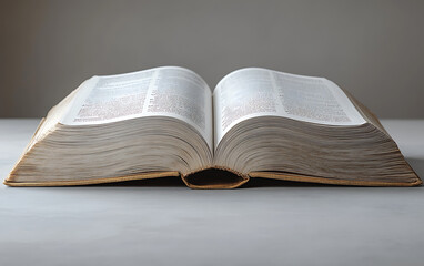 Blank Page Mockup: Open Book Template for Design