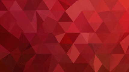 Explore a vibrant red geometric background filled with abstract triangles, adding depth and character to your designs.