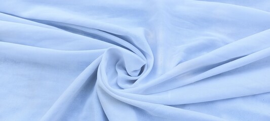 Fototapeta premium waves on a unique white chiffon fabric