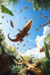 Obraz premium Animal Kingdom Wildlife Conservation Worms Eye View