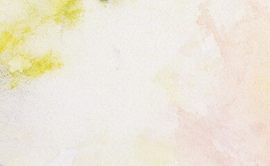 Watercolor texture. Abstract pastel colors Beige pink yellow Painting background. Template