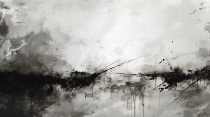 The mood of the painting is somber and melancholic