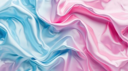 Fototapeta premium Vibrant holographic molten plastic texture in neon colors. Trendy webpunk vaporwave aesthetic with surreal wavy marble pattern.