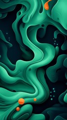 Obraz premium Abstract Organic Dynamic Perspective