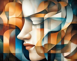 Obraz premium Cubism Multiple Perspectives Analytical Cubism Worms Eye View
