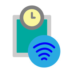 Smart Scale Vector Flat Icon Design