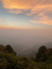 Obraz premium sunrise over the mountains