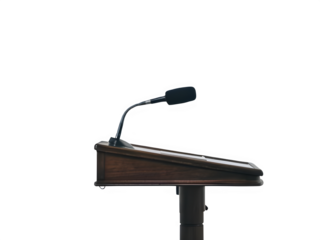 microphone on a Podium 