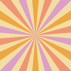 retro sunburst pattern with pastel colors