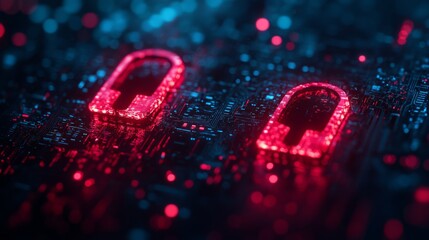 Cybersecurity: Digital Locks in Red Light