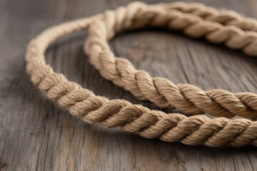 Fototapeta premium Rustic Braided Twine Craft Ideas for Earthy Fiber Decorations and Closeup Techniques
