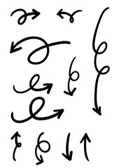 ぐるぐる回転震える矢印セット