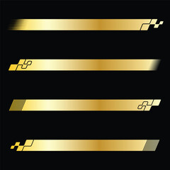 Sport checkered golden gradient