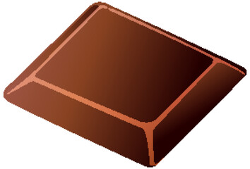 Delicious Chocolate Square Illustration