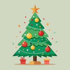 christmas tree and gifts