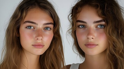 Before-and-after transformation of a nose job, showcasing a wide, asymmetrical nose pre-surgery and a refined, balanced shape post-surgery