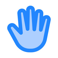 Hand icon. hand, gestures, hold, body parts, hand gesture, hand tool, catch, take, prohibition, privacy. Vector icon illustration
