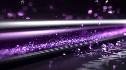 Obraz premium Delicate Purple Sound Bar Design