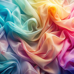 Fototapeta premium High angle view of pink rose on textile