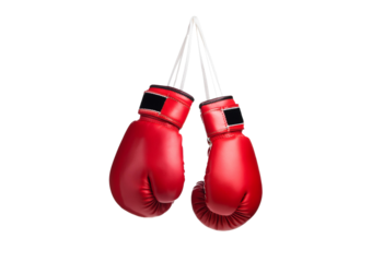 Boxing gloves Isolated on transparent or white background