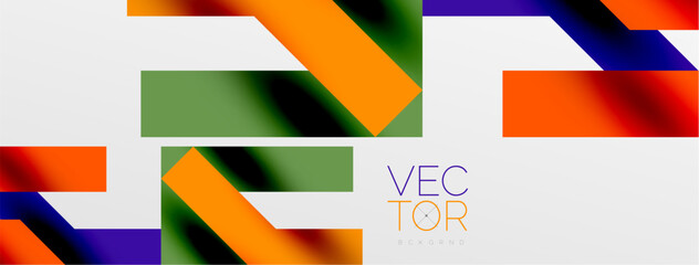 Colorful squares, lines minimal abstract background. Vector Illustration For Wallpaper, Banner, Background, Card, Book Illustration, landing page