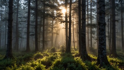 Fototapeta premium morning in the forest