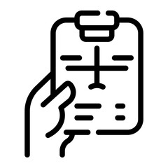 health report Line Icon