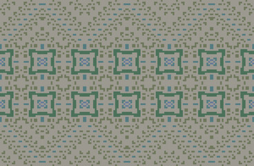 Folklore Ethnic Pattern Shirtfolk Embroidery, Aztec Geometric Ornament Print. Design for Carpet, Wallpaper, Clothing, Wrapping, Fabric