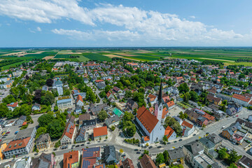 Ausblick auf Schwabmünchen bei Augsburg