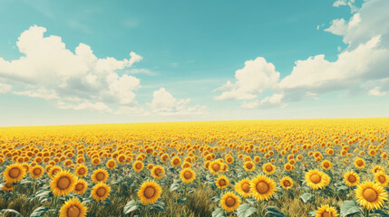 Obraz premium Sunflower bouquet in a rustic vase with a backdrop of a cozy, sunlit kitchen
