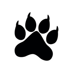wild animal paw print icon