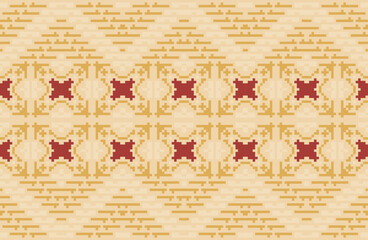 Boho Ikat Blouse Patternfolk Embroidery, Aztec Geometric Ornament Print. Design for Carpet, Wallpaper, Clothing, Wrapping, Fabric