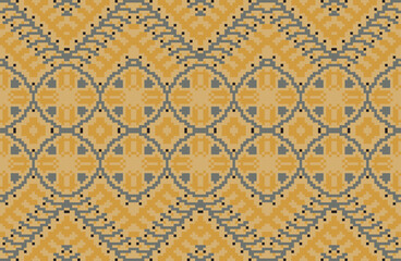 Tribal Art Tribal Ethnic Patternfolk Embroidery, Aztec Geometric Ornament Print. Design for Carpet, Wallpaper, Clothing, Wrapping, Fabric