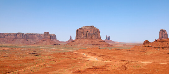 Panoramic view of Monument Valley, Arizona