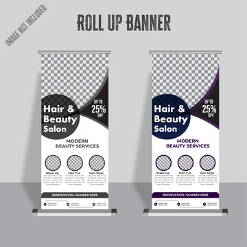 Roll Up Banner Design Template ,standing banner, corporate roll up template .