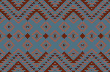 Retro Traditional Dishcloth Knitting Patternfolk Embroidery, Aztec Geometric Ornament Print. Design for Carpet, Wallpaper, Clothing, Wrapping, Fabric