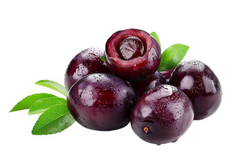 Fototapeta premium Pile of dates fruit, isolated against a transparent background