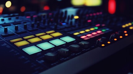 Obraz premium Abstract representation of audio editing lines and waveforms, showcasing a vibrant and dynamic digital workspace