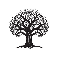 Forest Line Silhouette