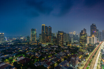 Naklejka premium city at night