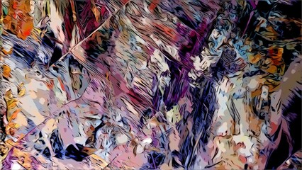 Color texture. Hand drawn oil painting on canvas. Abstract art background. Modern, contemporary art. Colorful canvas. Wall decor background	
