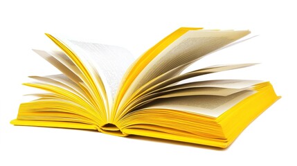 Fototapeta premium Elegant book fair display with gold material draped over the top, captured from an angled perspective against a clean white background.