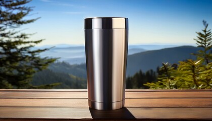 Silver Tumbler Mock-Up and Blank for your text or design