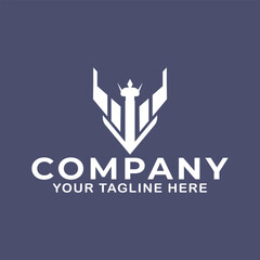 lighthouse logo design modern style