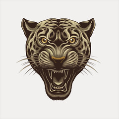  animal vector and Tiger head vector illustration