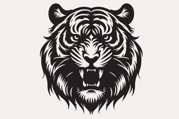 tiger vector and tiger head
