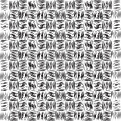 Abstract ornament formed by organic elements of lines and leaves