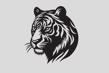 tiger vector and tiger head