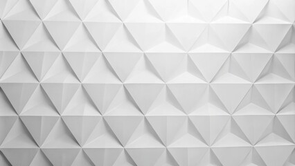Fototapeta premium 3d square background texture with low-poly triangular surface. Abstract Triangle with white Background. The background is made of paper and has a 3D effect. low-poly banner. 3D design template 